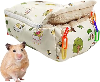 インコ用巣箱,防風プラッシュオカメインコシェルター - ジッパー付き 冬用 オカメインコ ベッド | ハムスター コンゴウインコ フィンチ オウム ラブバード 動物 鳩 用