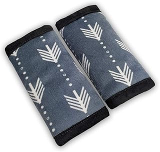 Car Seat Strap Covers for Baby, Anti Slip car seat Strap Pads, Toddler Seat Belt Covers Soft wrap Cushion for boy Girl, Protect Neck and Shoulder rubbing, fit Stroller/Carrier/Pushchair; 2 pcs; Grey