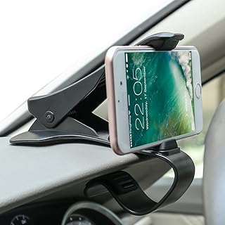 اند ذير حامل جوال للسيارة يثبت على لوحة العدادات ونظام تحديد المواقع العالمي لهواتف ايفون اكس 8 7 بلس 6 اس 5 سي سامسونج جالكسي اتش تي ونوكيا وال جي وهواوي وسوني أسود عدد 1