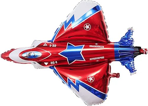 Miniatura 5 de Globos de avión, globos de avión de combate, globos de viaje, globos de aluminio en forma de avión, globos de Mylar para baby shower, niños y niños,