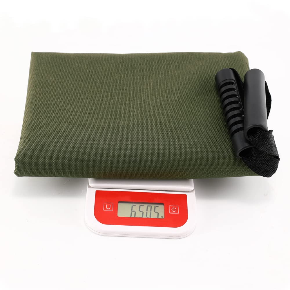 Borsa per la raccolta di foglie, riutilizzabile, da giardino, impermeabile, 2 in 1, per la raccolta di foglie, in tela resistente, pieghevole, con manici per raccogliere foglie