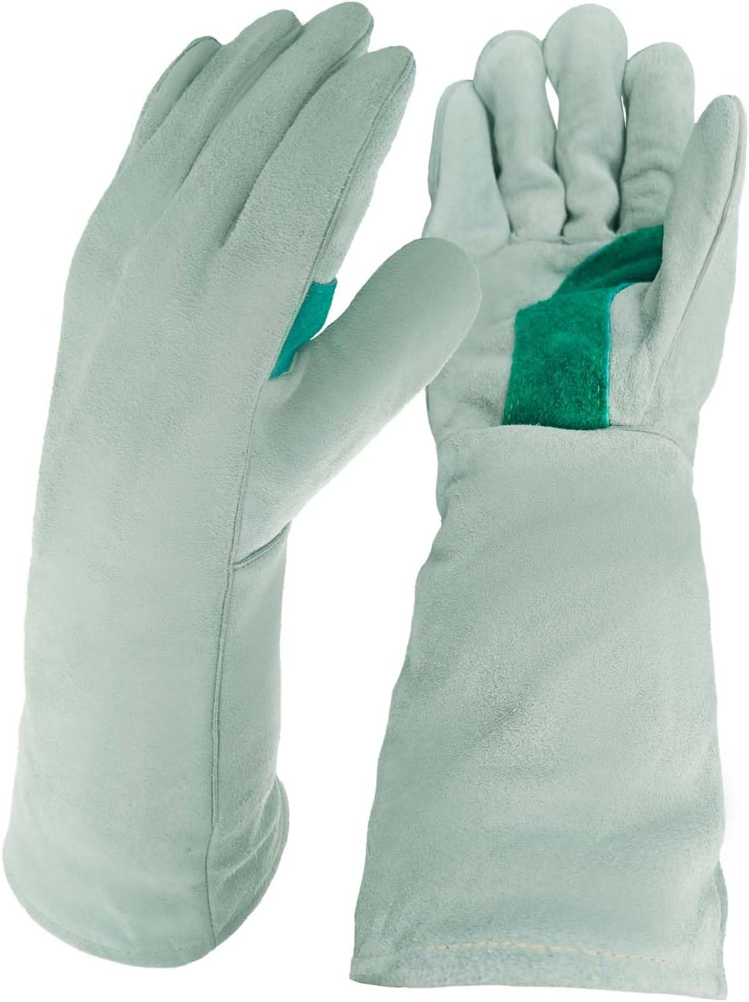 Welding Gloves 16 Inches,Heat Resistant Oven Mitts, 932℉ – Fireproof Leather Work Gloves for bbq/Grill, Baking,Furnace,Stove,Pot Holder,Fireplace, Animal Handling, welding accessories.