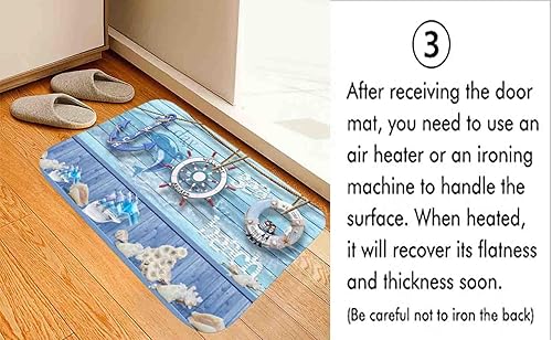 Miniatura 4 de Manta de espuma de esponja para baño y cocina (21 x 35.5 pulgadas), almohadilla de franela antideslizante brillante impresa en 3D para mesita de