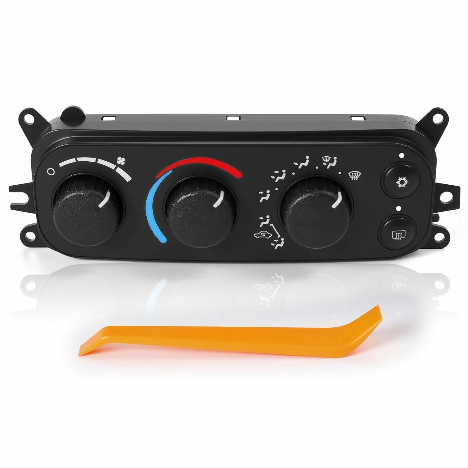 599-212 HVAC Climate Control Module Compatible with 2001-2004 Dodge Dakota 2002-2005 Dodge Ram 1500 2500 3500, AC Control Module Panel with Rear Window Defogger Replaces 55055905AA