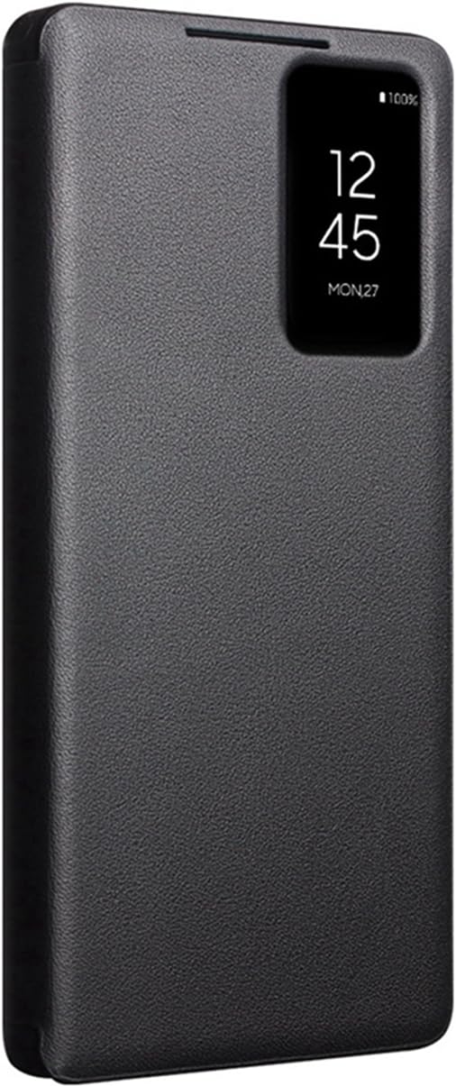 Skórzane Etui Smart do Samsung Galaxy S26 Ultra. Automatyczne Usypianie/Budzenie, Pokrowiec na Telefon, Inteligentny Futerał do Samsung S 26 Ultra -Czarny