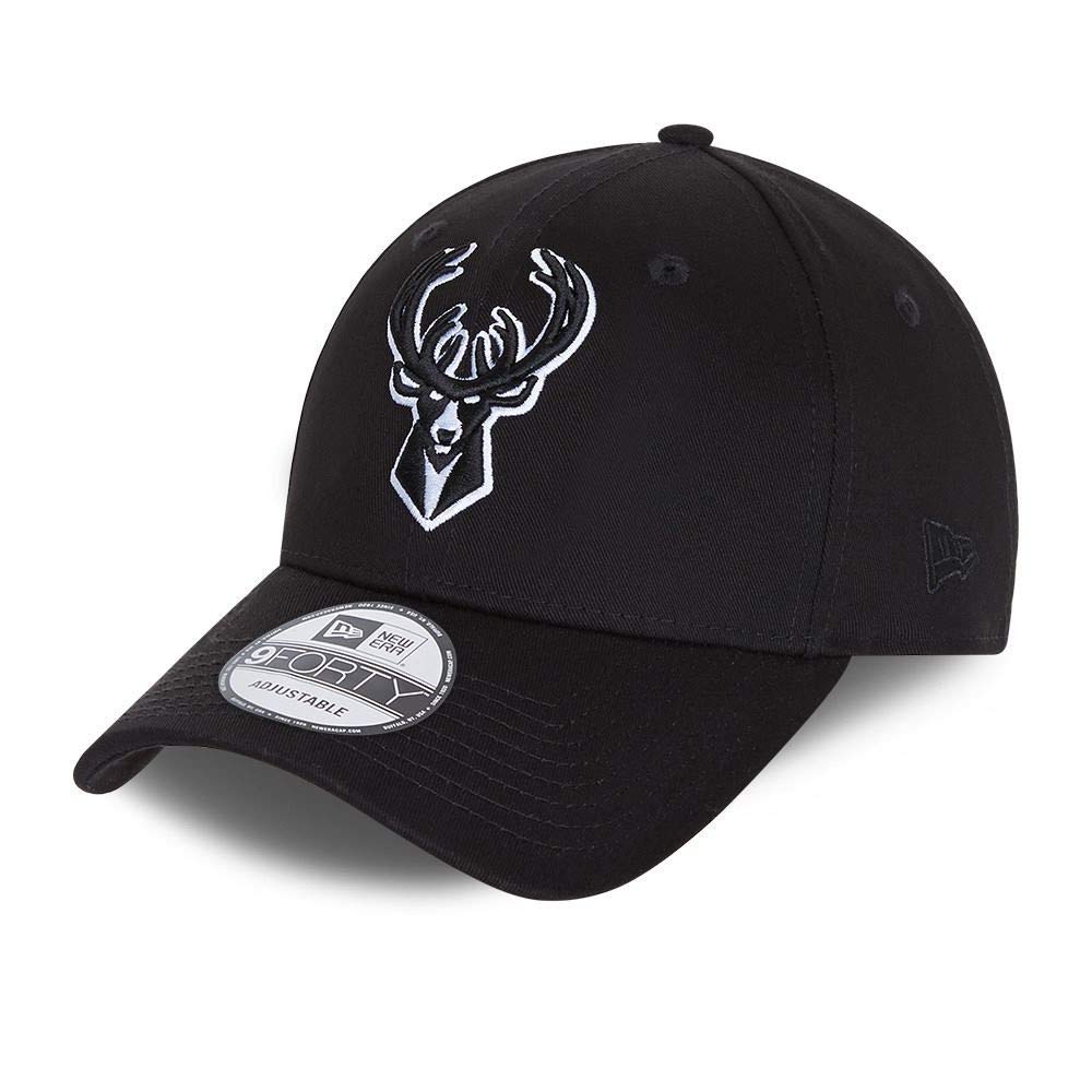 New Era Milwaukee Bucks 9forty Snapback Cap Verstellbar Kappe Black Base Schwarz - One-Size — image 1