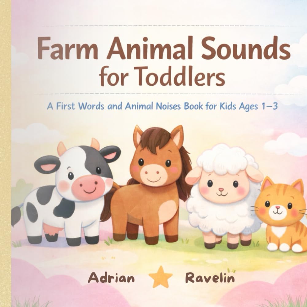 Farm Animal Sounds for Toddlers: A First Words and Animal Noises Book for Kids Ages 1–3