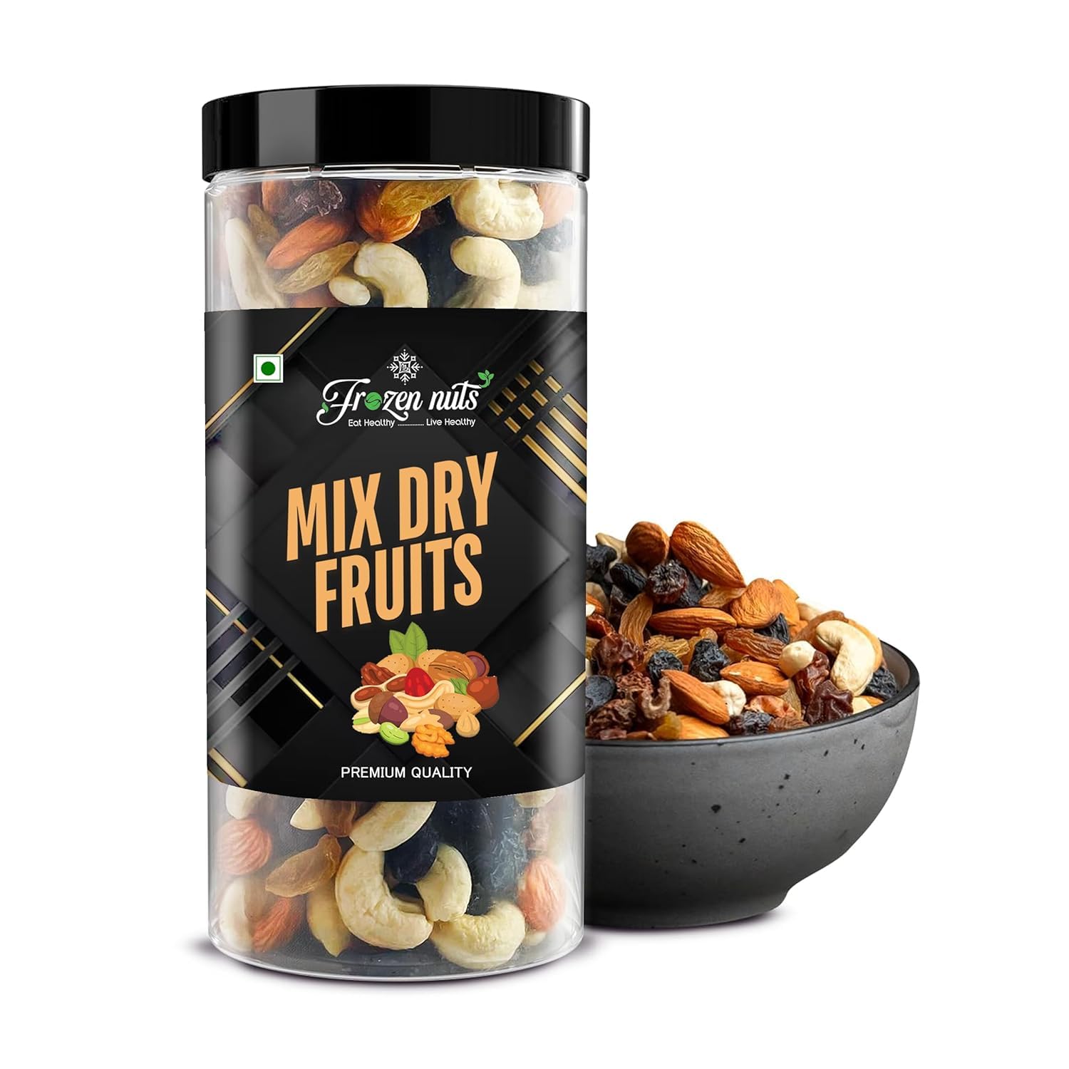 FROZEN NUTS Premium Healthy Mix Dry Fruits with Almonds | Cashew | Green Kishmish | Apricot | Black Raisins | Dried Kiwi | Dry Dates | Mix Fruits | Nuts and Dry Fruits (250gm, Mix_Dry_Fruits)-image-24