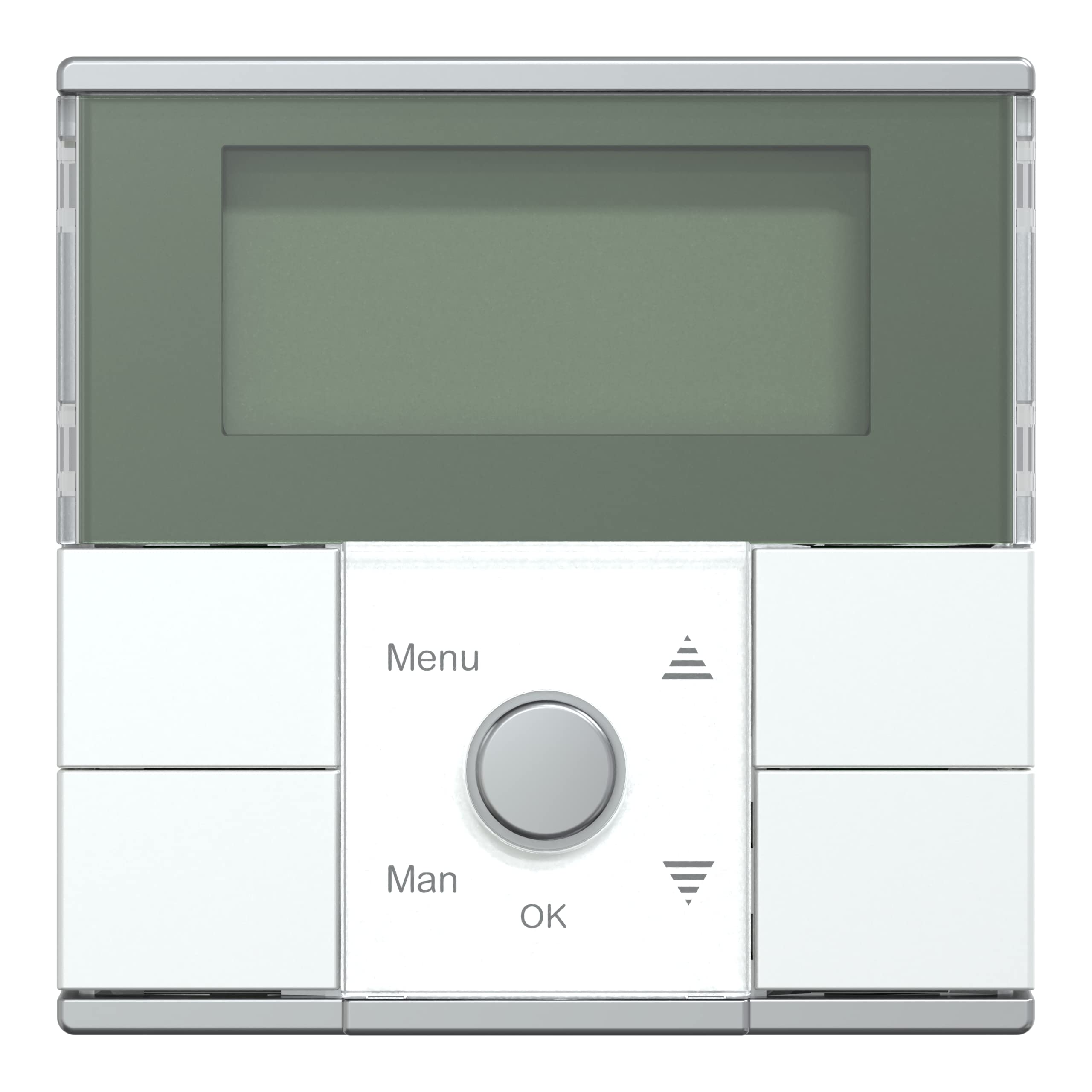 Schneider Electric Merten Zeitschaltuhr-Modul Standard, MEG5754-0460 | Mit Schalter, Unterputz, System M, Aluminium