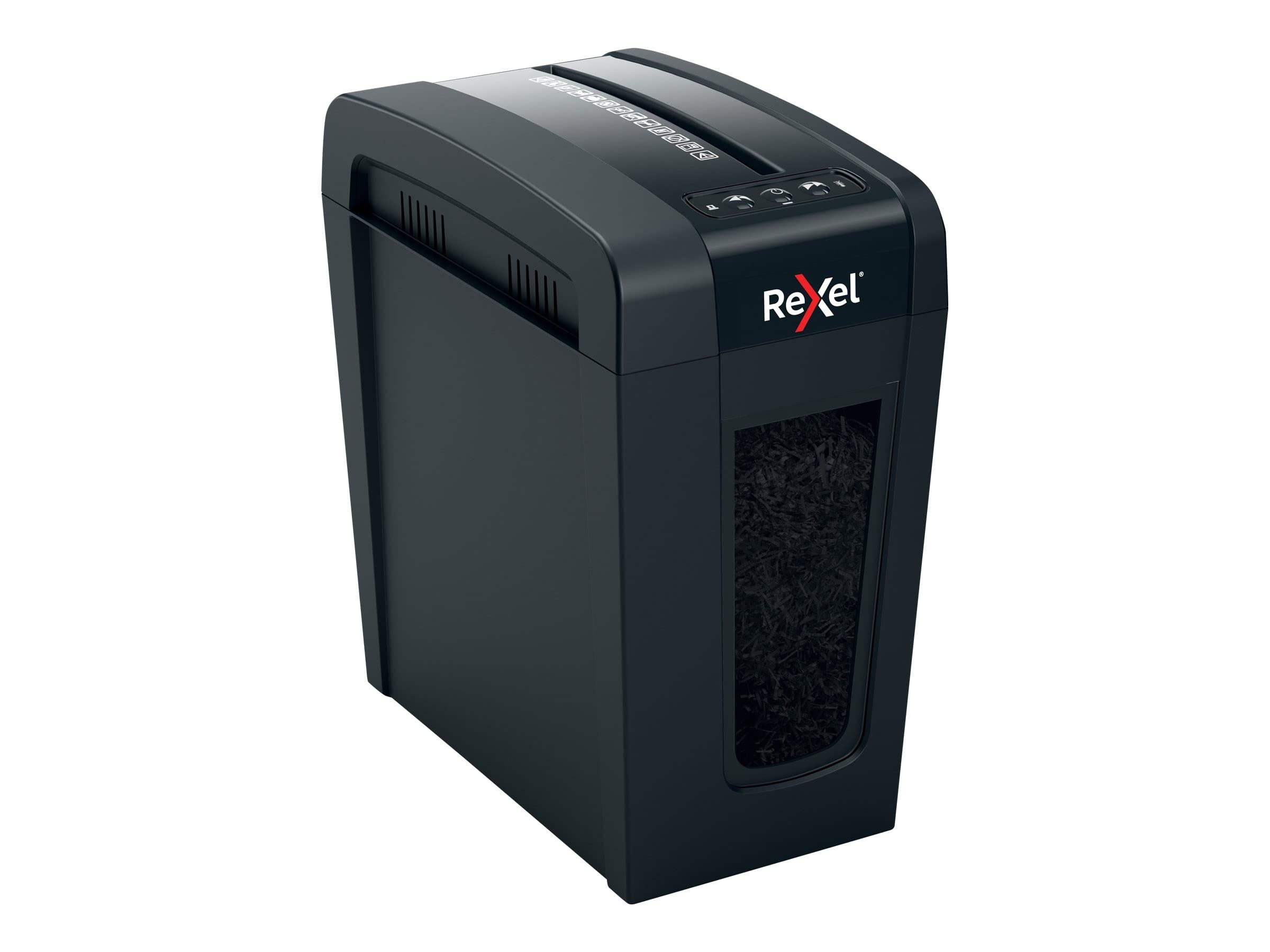 REXEL Secure X8-SL Slimline Whisper-Shred™,Distruggidocumenti Manuale,9-8 Fogli A4 (70-80 gr/mq), Taglio a Frammento, Livello di sicurezza P-4,per Uso Personale/Home Office,Capacità 14 Litri,2020126EU