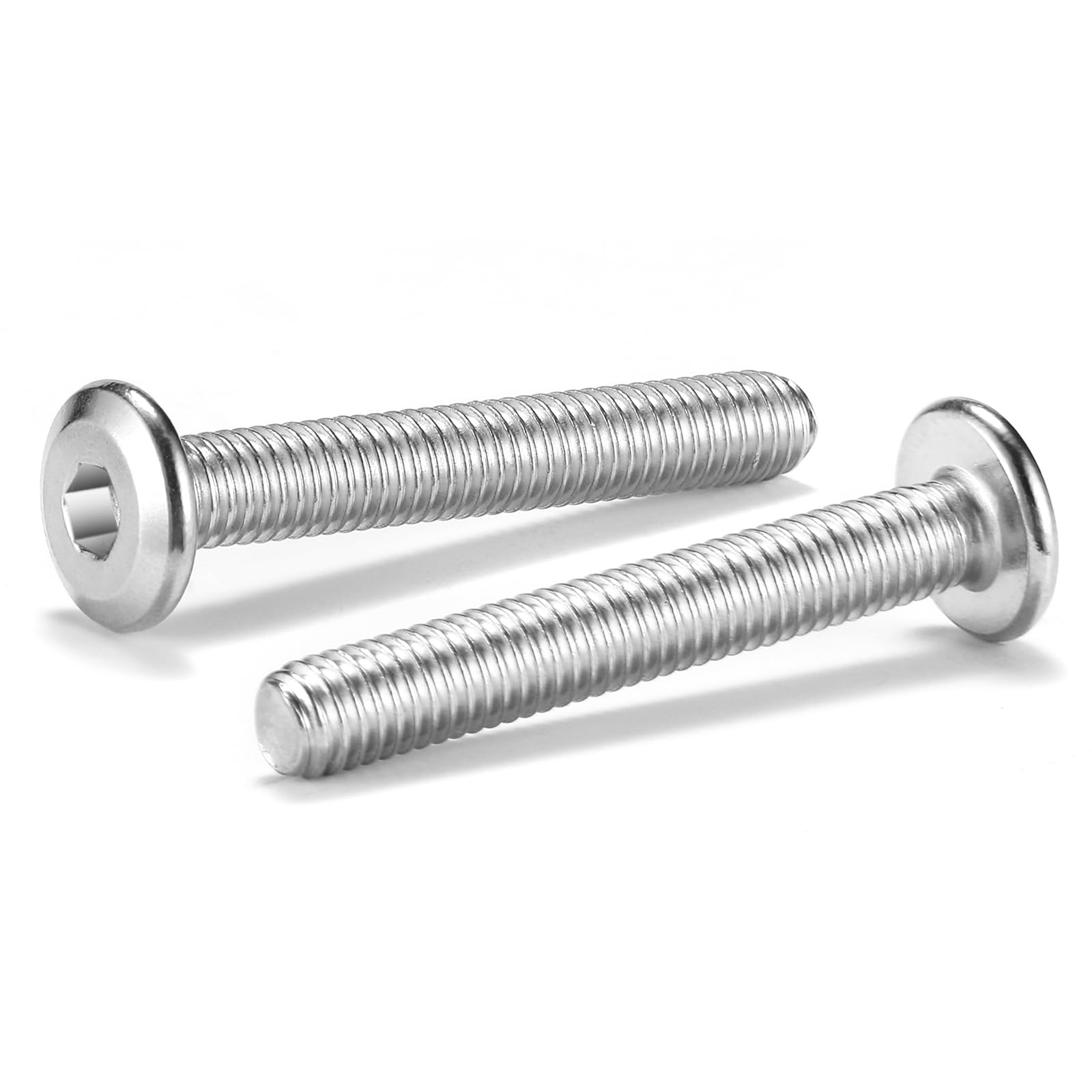 M5 x 45mm 20Pcs Flat Head Hex Socket Cap Screws Bolts, 304 Stainless Steel 18-8, Full Thread by SG TZH (with Hex Spanner)