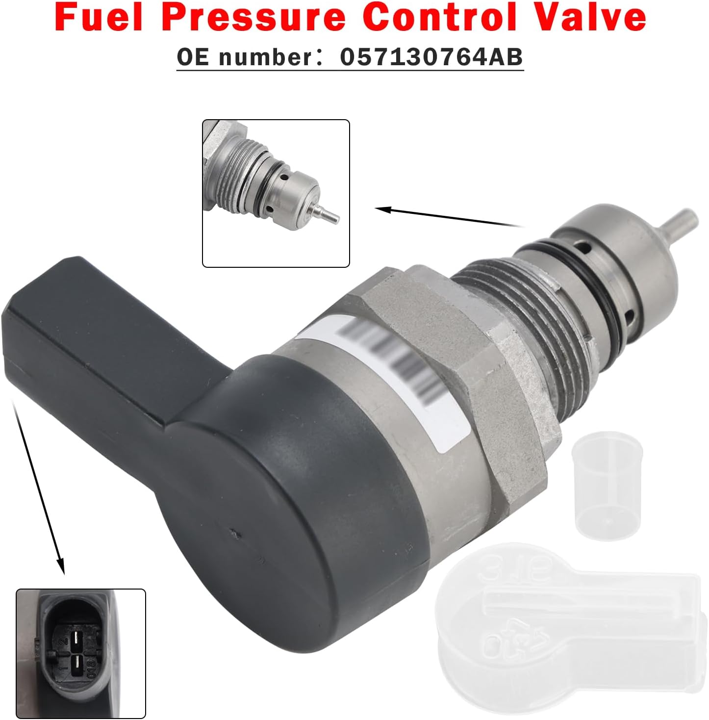 MAD HORNETS Fuel Pressure Control Valve 057130764AB For VW Audi Porsche Seat Skoda 1.4-3.0 TDI