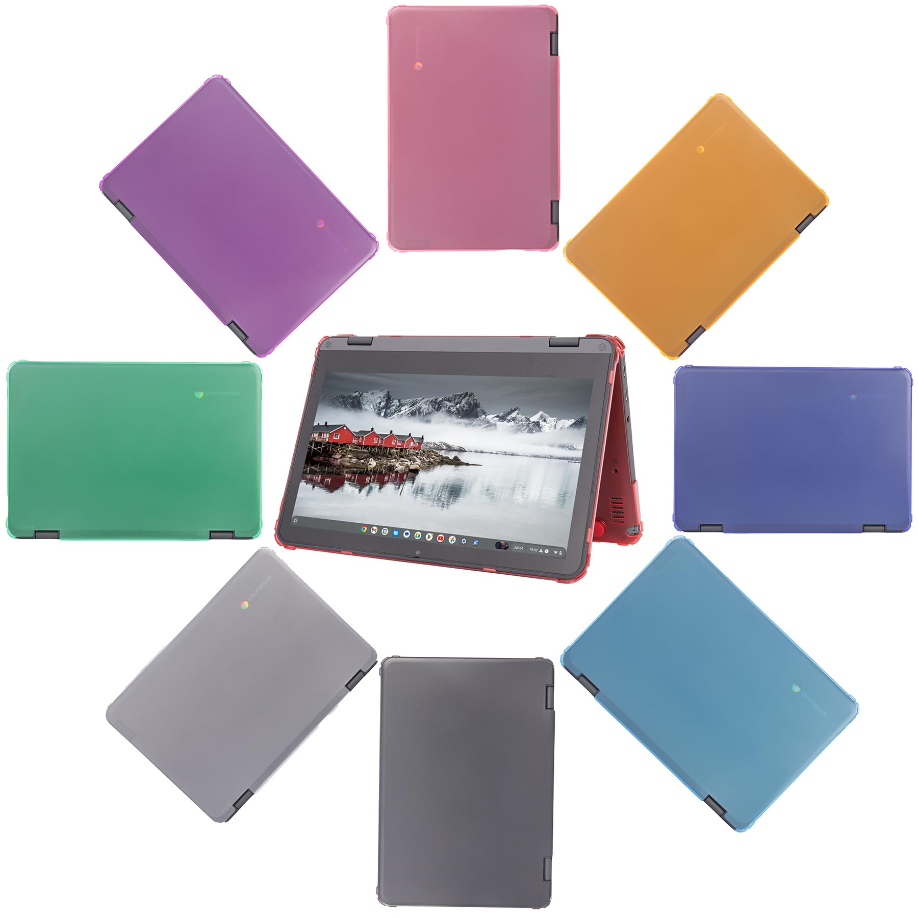 mCover Funda rígida solo compatible con laptop Lenovo 500e Chromebook Gen 4s 2 en 1 de 29.5 cm o posterior (no compatible con ningún otro modelo Lenovo), transparente