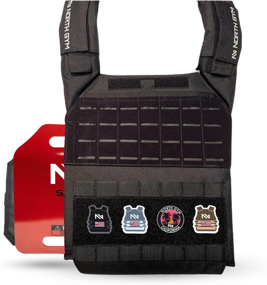 Northgym 3D Weight Plates 14,20,30 lbs - Additional Weight for Weight Vests and Plate Carrierss, Ergonomic Shape, Optimized Weight Distribution, Powder-Coated - Image 2