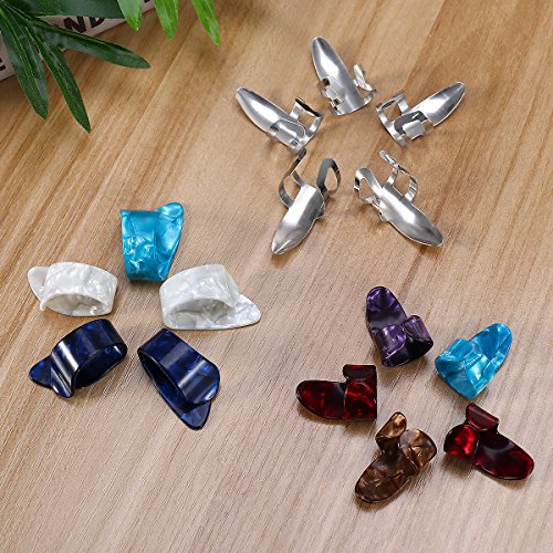 ULTNICE 15pcs Finger Pick pouce Pick Set médiators avec boîte de rangement cas de grille 15 - Les Beatles, Paul McCartney, John Lennon, RIngo Starr, George Harrison ULTNICE 15pcs Finger Pick pouce Pick Set médiators avec boîte de rangement cas de grille 15 – Image 8