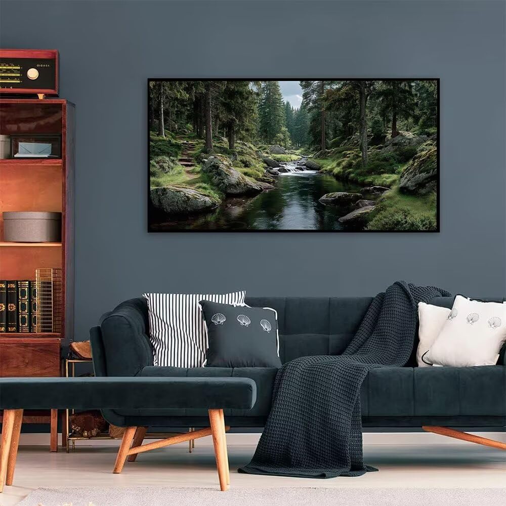 5D DIY diamentowe drzewo malarskie 60 x 120 cm pełne wiertło diamentowe malowanie dorośli dzieci haft krzyżykowy malowanie według numeru zestaw rzeka diament zestawy artystyczne do dekoracji ścian