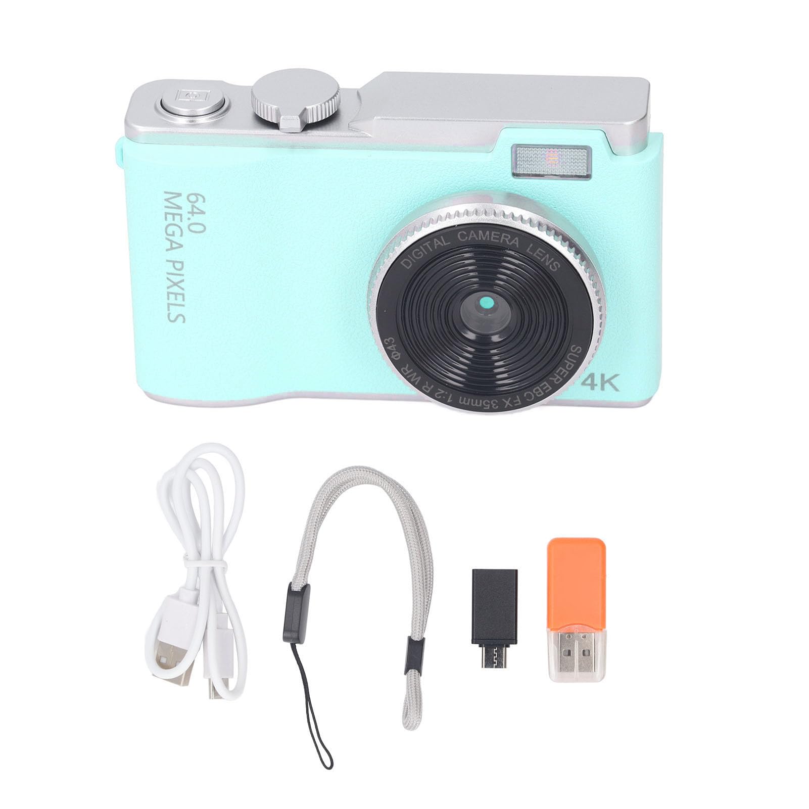 Appareil Photo Numérique Rétro 1080P, Appareil Photo Numérique Point and Shoot 48MP Vintage, Caméra Selfie FHD - Écran HD 2,4 Pouces, Zoom Numérique 16X, Double Objectif
