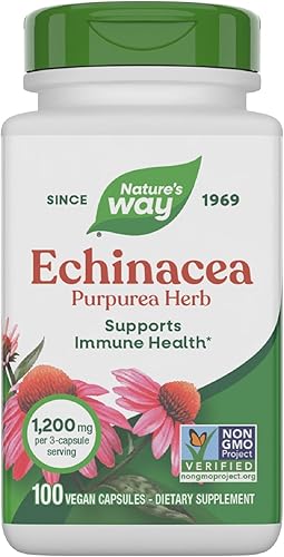 Miniatura 8 de Nature's Way Echinacea Purpurea, 1,200 mg por porción, 180 VCaps