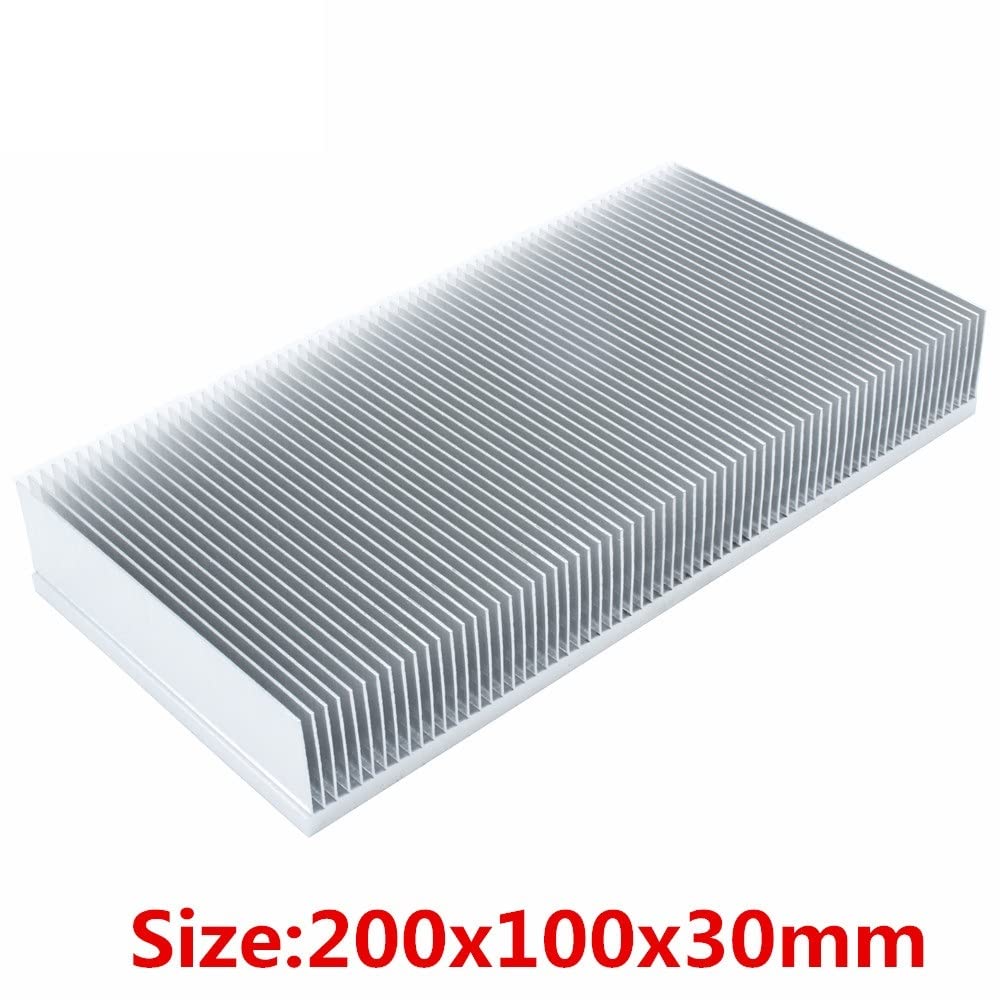 Dissipatore di calore in alluminio 200x100x30mm Radiatore di raffreddamento del dissipatore di calore dell'aletta di smussatura for la dissipazione del calore di raffreddamento a LED con chip elettron