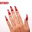 Imtiti Neon Red Gel Nail Polish, 0.5 Fl Oz Bright Red Gel Polish Soak Off Spring Summer DIY Nail Art Starter Manicure Salon