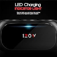 Vista 8 de 3-Socket Car Cigarette Lighter Splitter Adapter, 2 USB Splitter Extender [120W] [12V/24V] [3.1A Dual USB Car Charger] [Black] for Device with