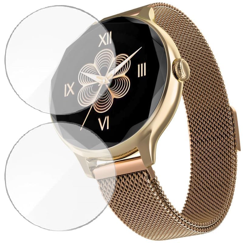 Image of 2 Pack Smartwatch Screen Protector for Noise Diva 1.1 inch - Flexible TPU Screen Guard, Ultra Thin, Scratch Resistant, Bubble Free, Full Coverage - Not Tempered Glass