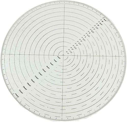 Brújula de búsqueda central redonda de acrílico, herramienta de búsqueda central de círculo transparente de 10 pulgadas para centro de carpintería, disponible en Yaxa El Salvador
