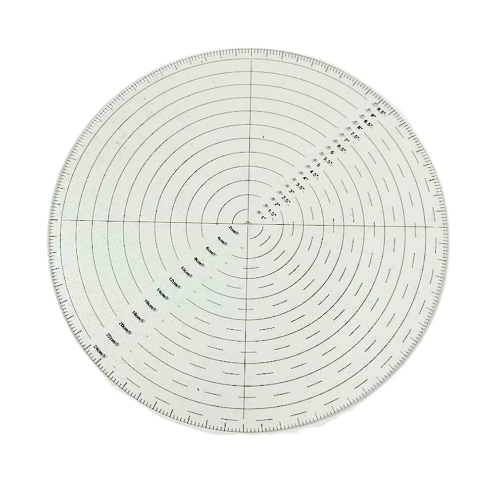 Diyfixlcd Black Acrylic Round Center Finder Compass,10Inch Clear Circle Center Finder Tool For Center Woodworking Drawing Circles Wood Turning Lathe Work Measure