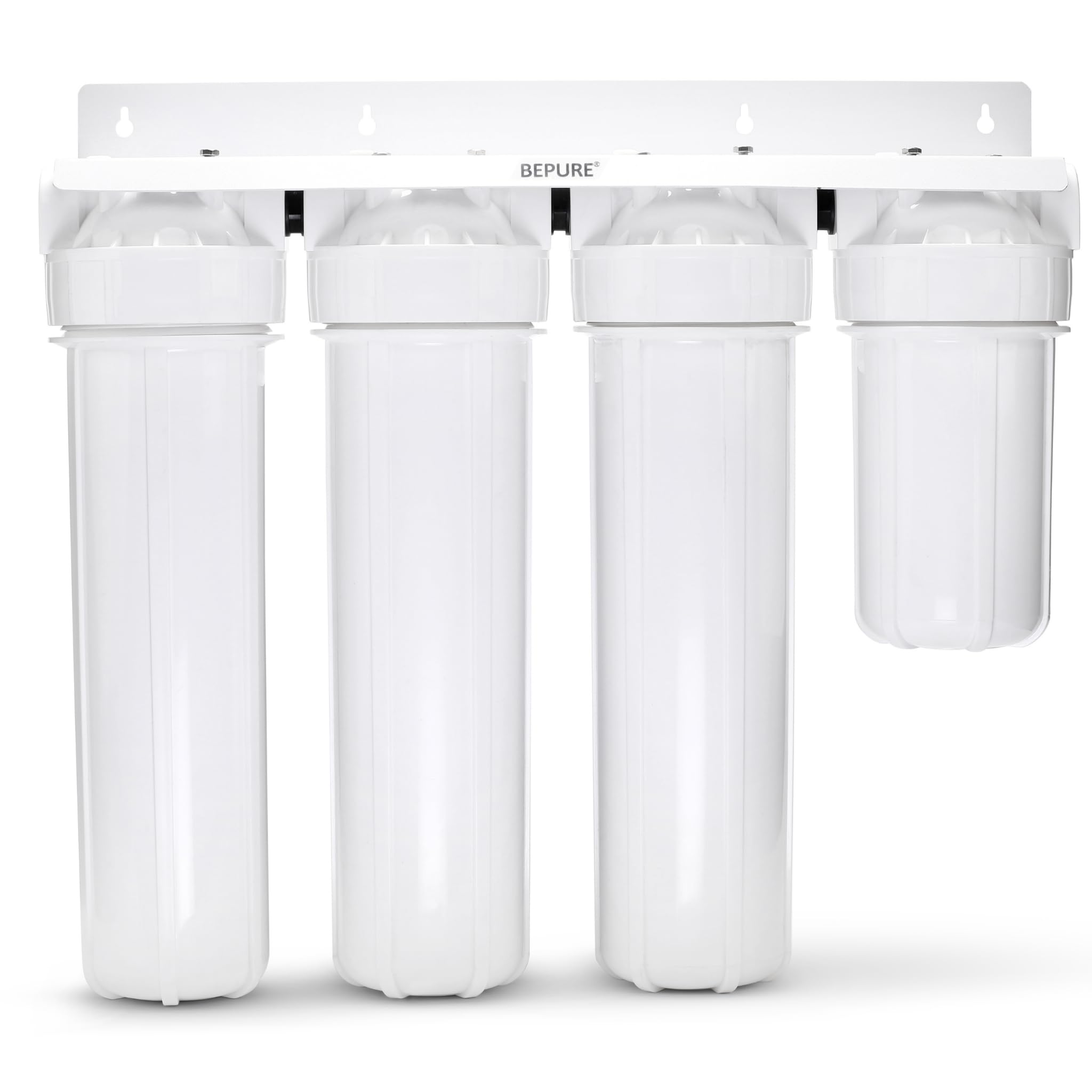 Bepure MF4 Whole House Filtration System| 4 Stage Filtration with Sediment, Wound, Activated Carbon & Antiscalant Filters| Main Line Filter| Reduce Turbidity, Chlorine, Smell, scale due to hardness-image-17