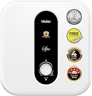 Haier (ES25V-EC-S1) Electric Storage 25 Litre Vertical Shock Proof, ABS Body, anti corrosion UMC tank,(White),BPS technology, Super Fast heating, Warranty-7 Years