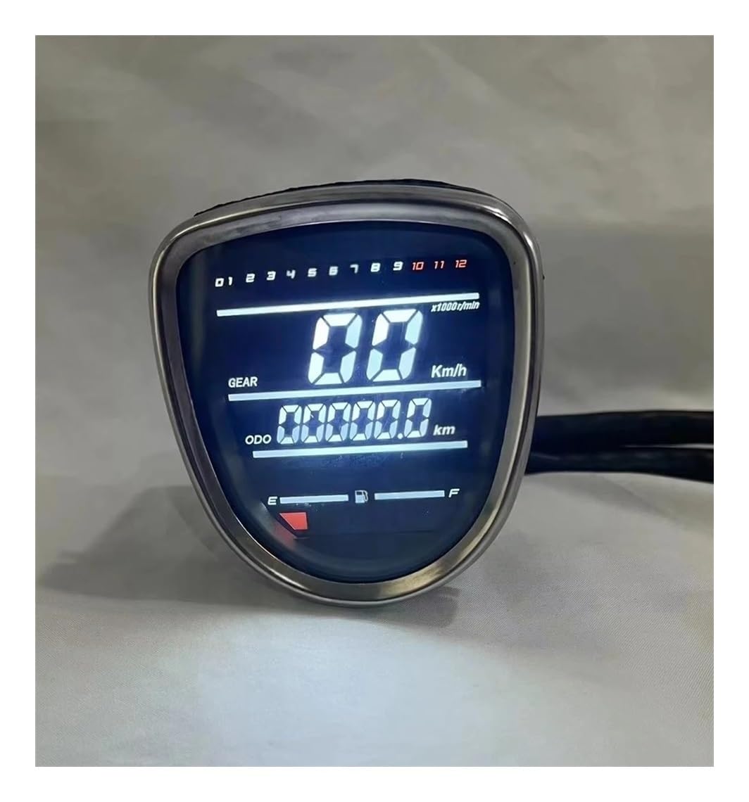 Moto Compteur Motorcycle Tachometer Assembly LED Digital Instrument su&itable for C50 C70 C90 Passport Cub
