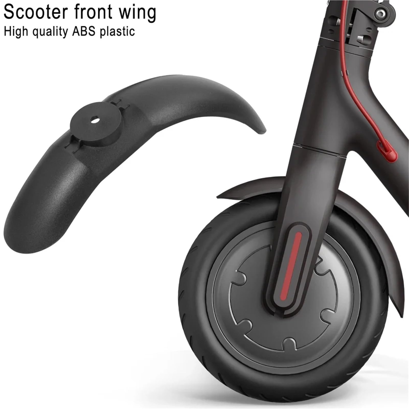 Garde Boue Trottinette Electrique Kit d'entretoises de pneu for garde-boue avant et arrière de 10 pouces, accessoire de scooter électrique for rehausser les coussinets de garde-boue et le feu arrière(