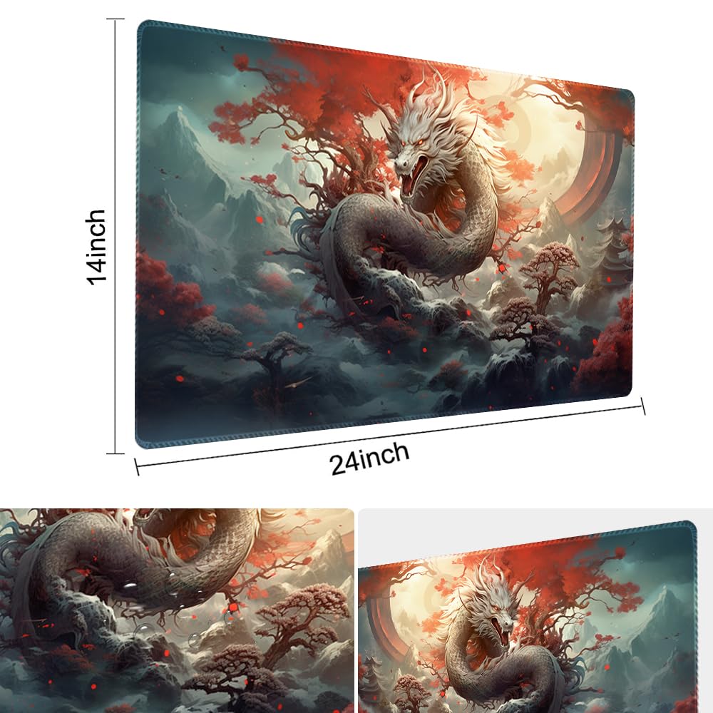 MTG mata do zabawy rozmiar 61 x 35 cm darmowe torby do przechowywania, antypoślizgowy nadruk, idealny dla entuzjastów gier karcianych TCG mata do zabawy (legendarny, nie ze strefą)