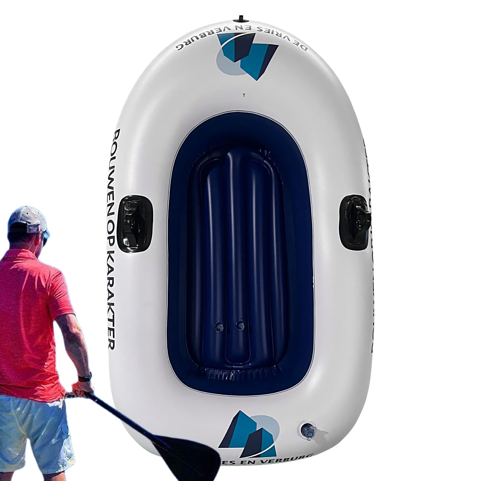 Gommone Da Pesca - Zattera Da Pesca Portatile Leggera,Kayak o Zattera Portatile Leggera per Adulti con Vasca – Ideale per Escursioni su Fiumi, Laghi, Avventure Acquatiche e Attività All'aperto