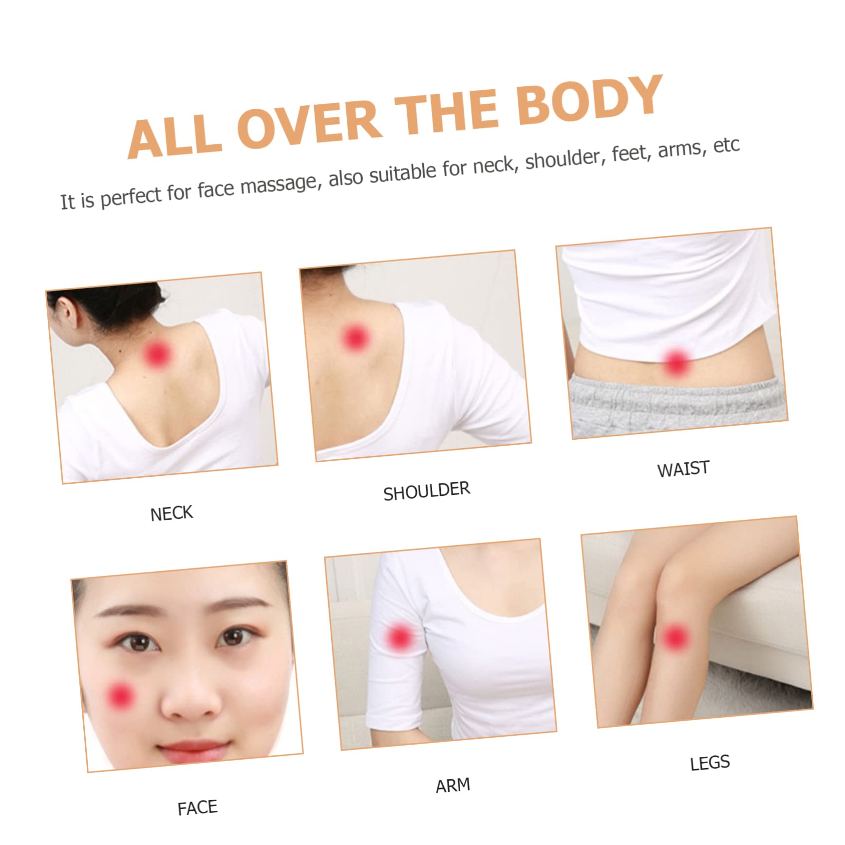 5 Piezas De Herramientas Portátiles De Masaje Facial Gua Sha Con Cuerno Para El Cuidado De La Piel Bordes Suaves Para Principiantes.