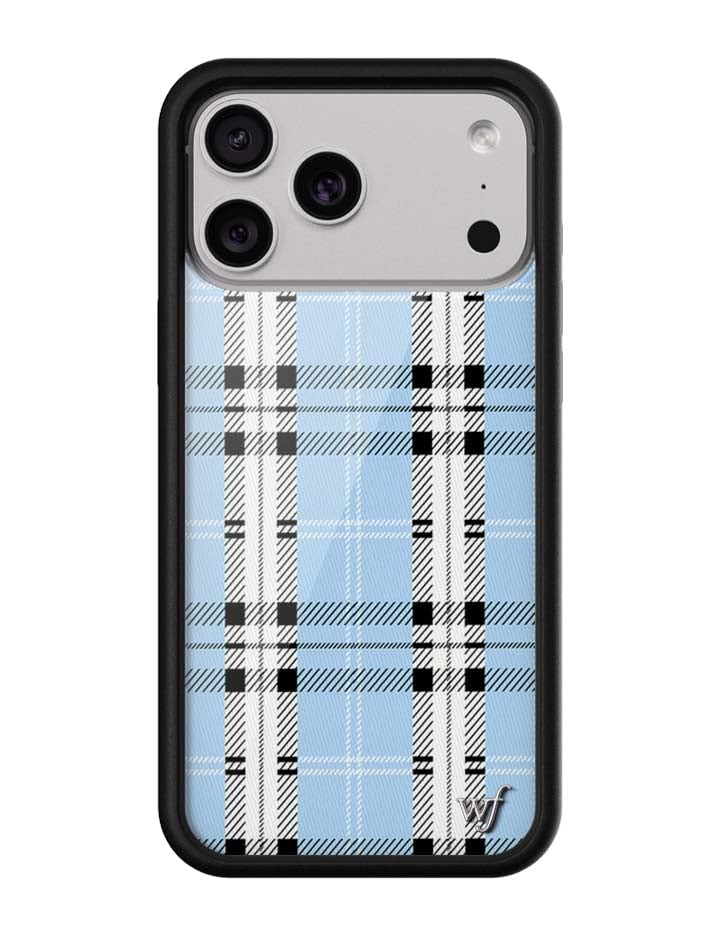 Image of Wildflower Cases - iPhone 17 Pro Max Compatible - Plaid Blue