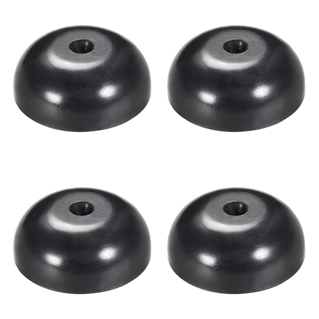 uxcell 4 Pcs D25xH10mm Rubber Feet Anti-Vibration Base Pad Stand for Speaker Guitar Amplifier HiFi