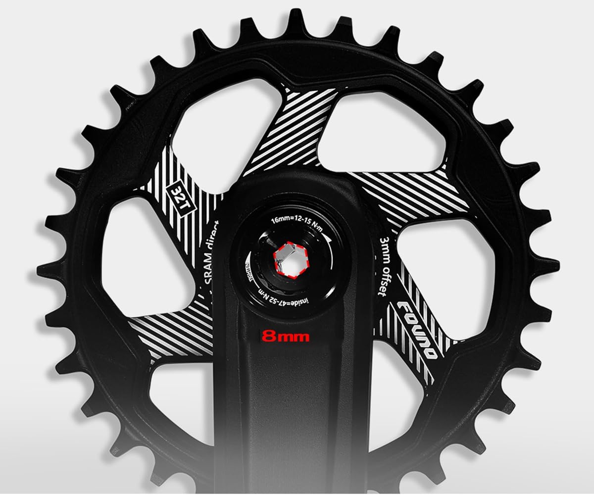Guarnitura Integrata Cava GXP per Mountain Bike, 170 mm, 175 mm, da 30 a 36 Denti, Corona Singola, in Lega CNC, per 8 e 12 velocità.