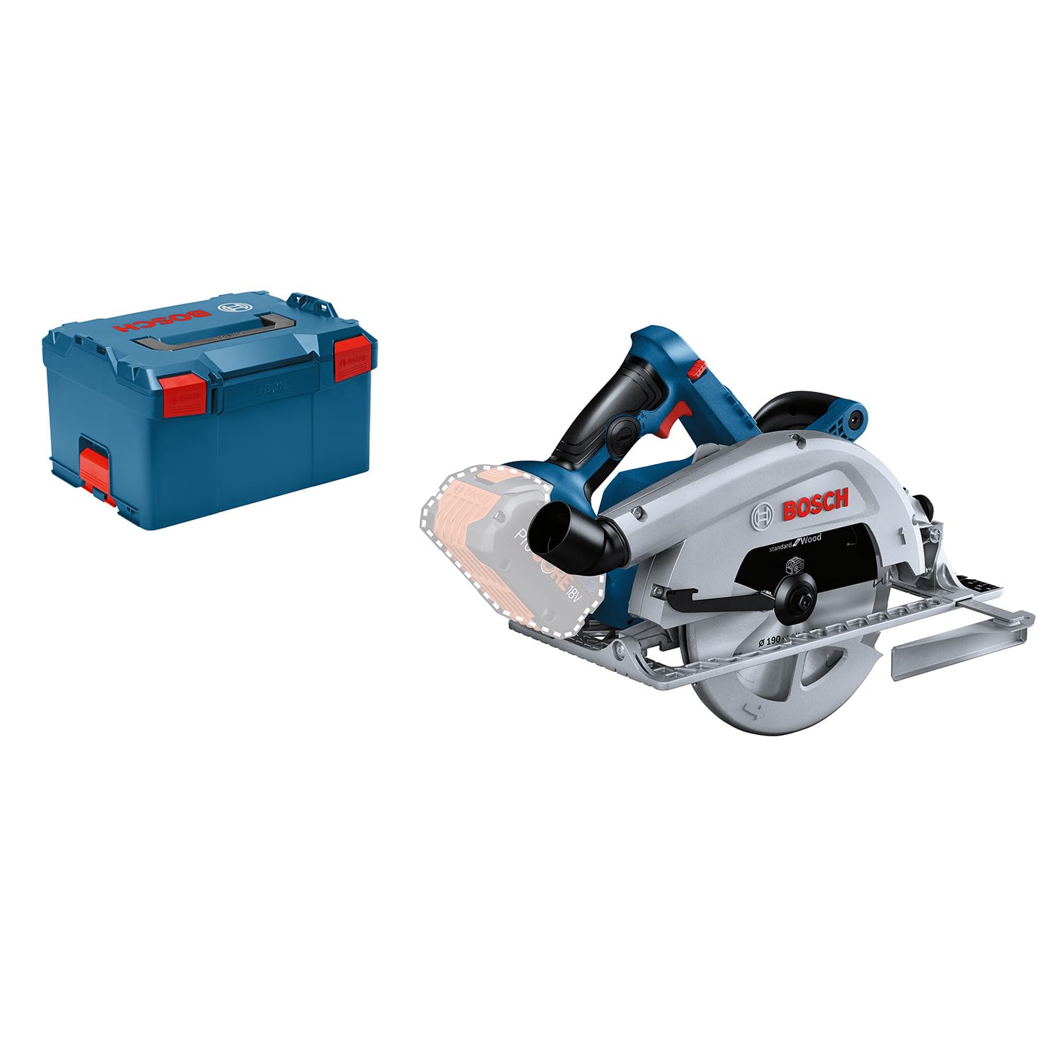 Bosch Professional Blue 18V System Cordless Circular Saw Gks 18V-68 (Incl.1x Parallel Guide, 1X Saw Blade, Inlay, Boxx)