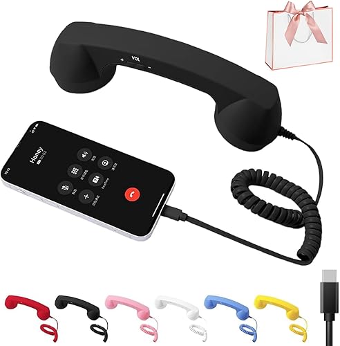 Miniatura 1 de Teléfono retro, teléfono retro, nuevo auricular Bluetooth RetroPhone 2026, adaptador de teléfono vintage a teléfono fijo, conectar a teléfonos