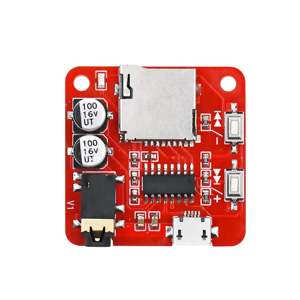 Taidacent XH-A261 Micro Decoder Board Amplifier Preamp MP3 Player Decoder Card Reader Board TF Card MP3 Decoder Board