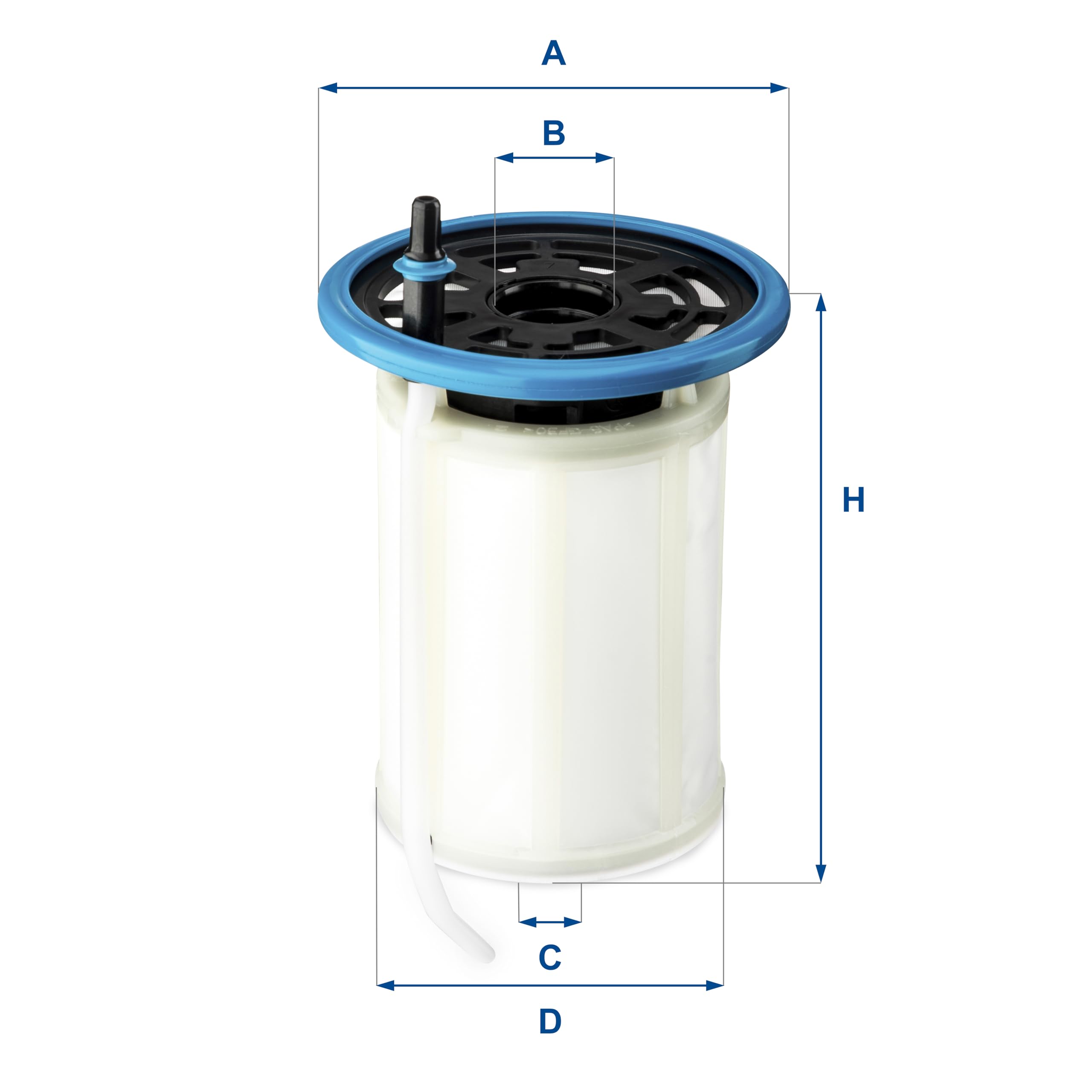UFI Filters, Filtro Gasolio 26.H2O.00, Filtro Carburante per Ricambio, Adatto ad Auto, Applicabile su Automobile Alfa Romeo Stelvio