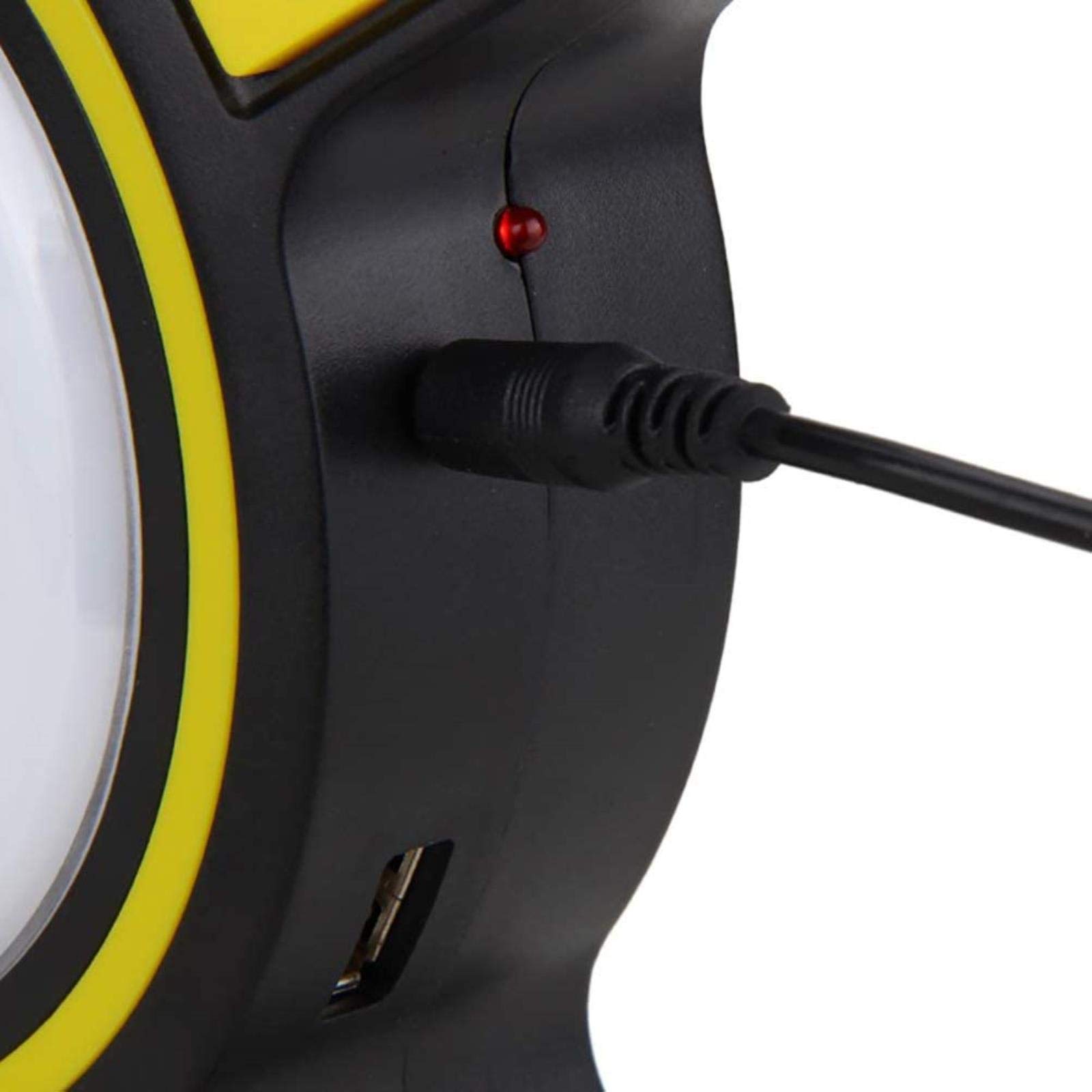 Proiettore LED portatile da 30 W, luce da lavoro ricaricabile solare, modalità dimmerabile, impermeabile IP65 per uso esterno, ideale per campeggio, viaggi, pesca