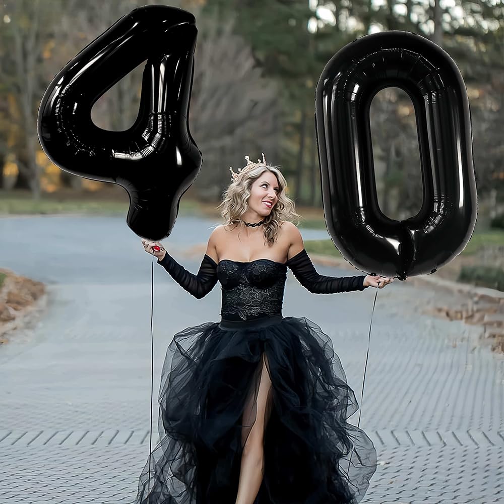 Foil Globo Número 5 Azul 40" (101cm), Inflable Helio o aire, Gigante Numeros 0-9, 10-19, 20-29, 30-100, Grande Globos Decoración para La Boda Aniversario y Cumpleaños Fiestas — view 67