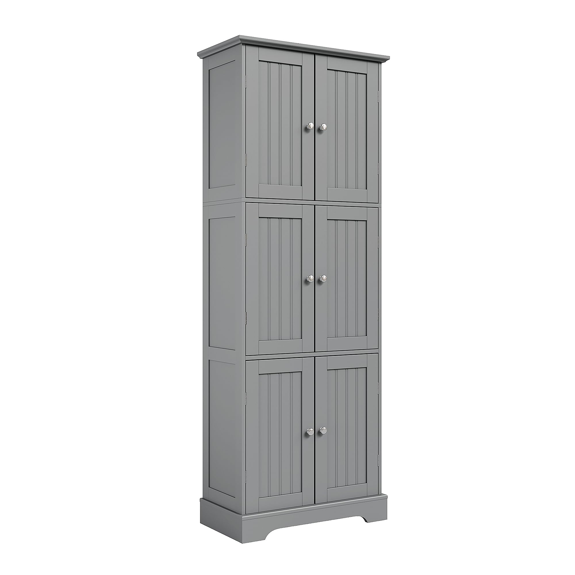 Photo 1 of ***DAMAGED -MISSING PIECES -SELLING AS REPLACEMENT PARTS ONLY*** ChooChoo 63.2" Tall Bathroom Storage Cabinet with 6 Doors