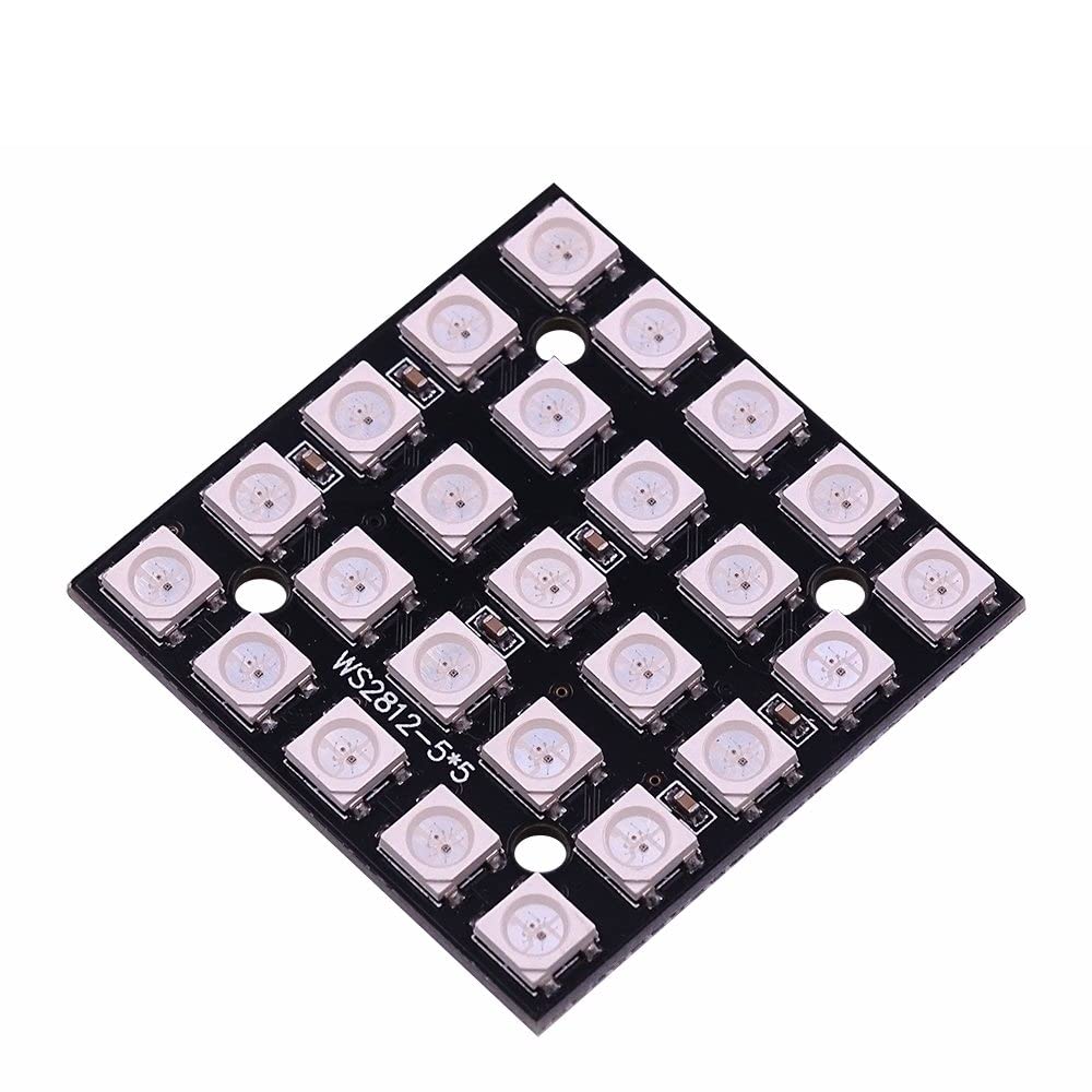 25 bit WS2812B 5 x 5 bit 5050 RGB LED Built in Full Color Drive Color lamp Development Board