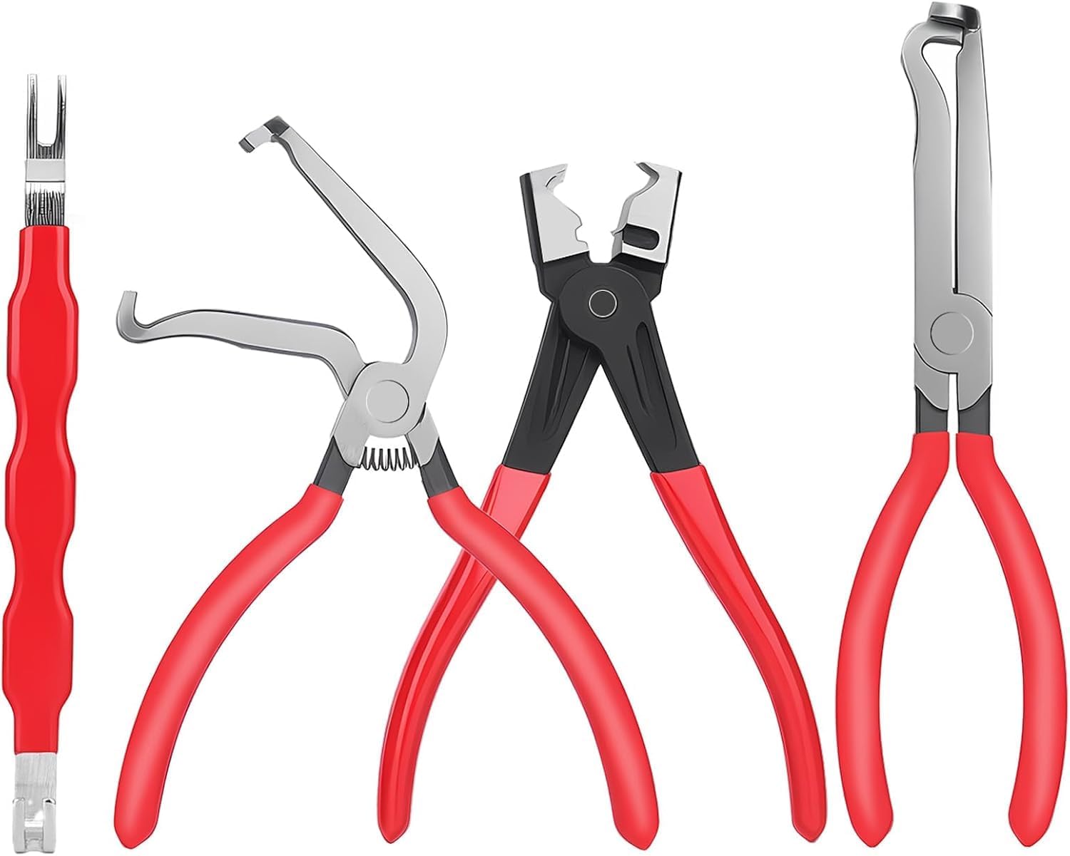 Automotive Electrical Disconnect Pliers, 4 Pack Electrical Connector Removal Tool for Cars, Terminal Connector Separator Removal Tool for Automotive Repair