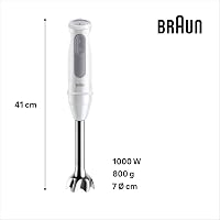 Braun MultiQuick 5 1000W kézi turmixgép 21 fokozat rozsdamentes acél fehér 6