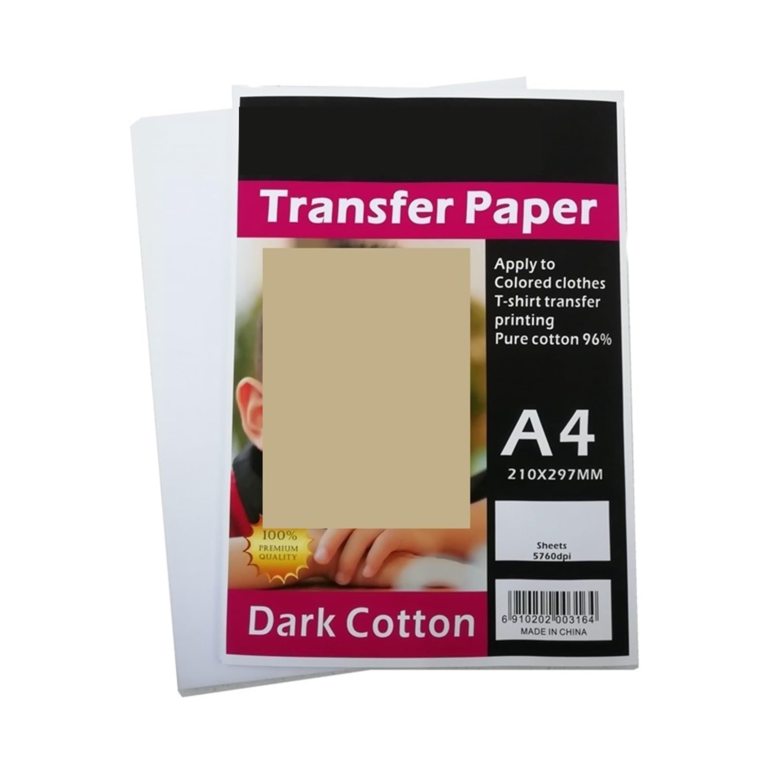 DAVBIR Camiseta Ligera Papel de sublimación producción de algodón de poliéster 8,26x11,7 "tamaño Exquisito Papel de Transferencia de Calor DIY Perfection (Color : 50 Sheets)