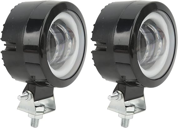 Chrees Motorcycle Driving Lights LED Fog Lamp Auxiliary Spotlight Off Road Light Pod 20W 6500K 12-80V DC IP68 with 4D Lens for Trucks SUV ATV Architectural Lighting (Yellow Aperture)